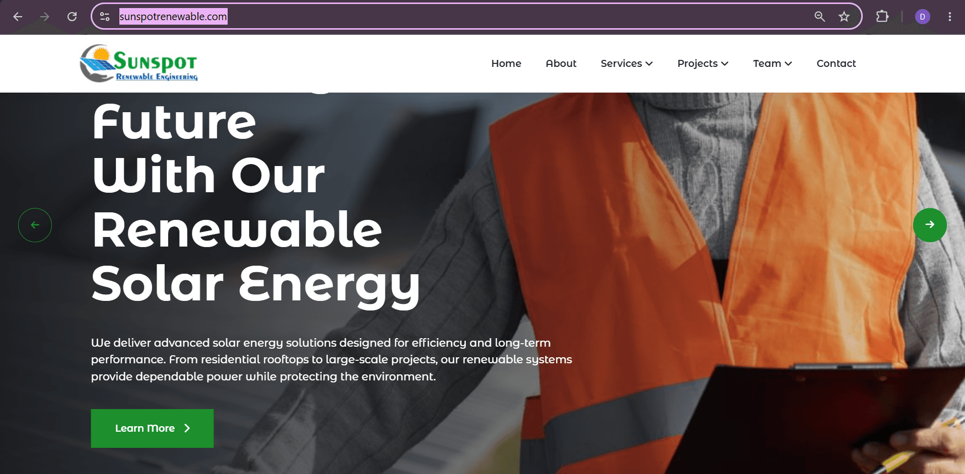 Sunspot Renewable – Solar Energy Platform